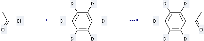 The Ethanone, 1-(phenyl-d5)- can be obtained by Hexadeuterio-benzene and Acetyl chloride.